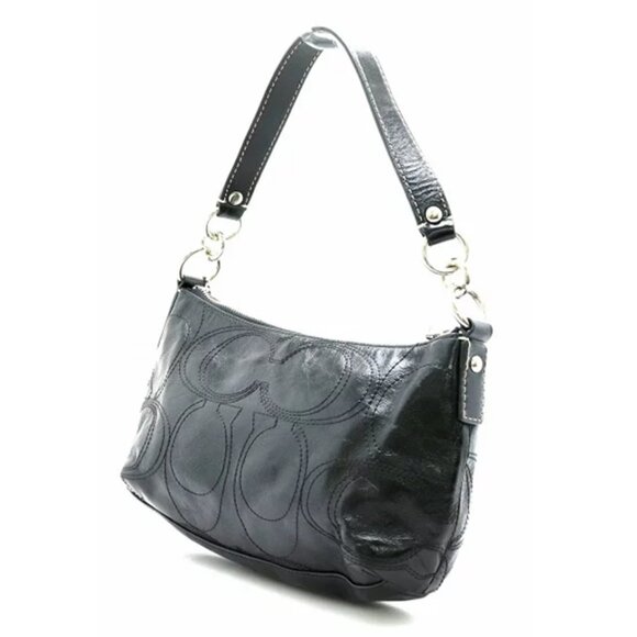 EUC Coach- Black Patent Leather Demi Crossbody Bag - Picture 7 of 13